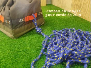 Détail de l'attache pour la corde de 20 m (non fournie) - PPA des pompiers - LEVEL addict