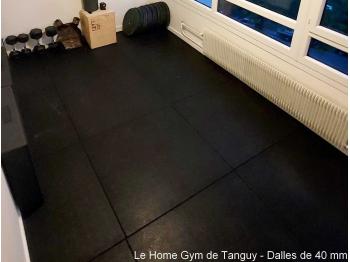 Home Gym de Tanguy - Dalles de sol en caoutchouc 40 mm - LEVEL addict