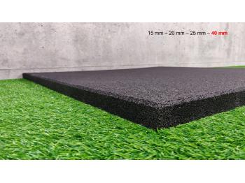 Lot de 4 dalles de sol en caoutchouc de 40 mm pour espace training - LEVEL access