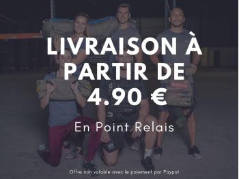 Athlète femme portant gilet lesté vert Otan avec plaques courbées - vues de 3/4 - LEVEL addict