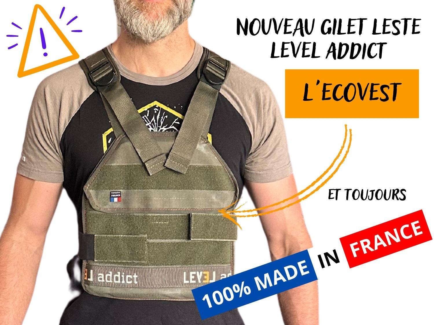 Nouveau gilet LEVEL addict - l'ECOVEST - plus économique mais toujours Made In France et avec une très bonne tenue