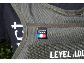 Veste lestée vert Otan | Détail Made In France | LEVEL addict