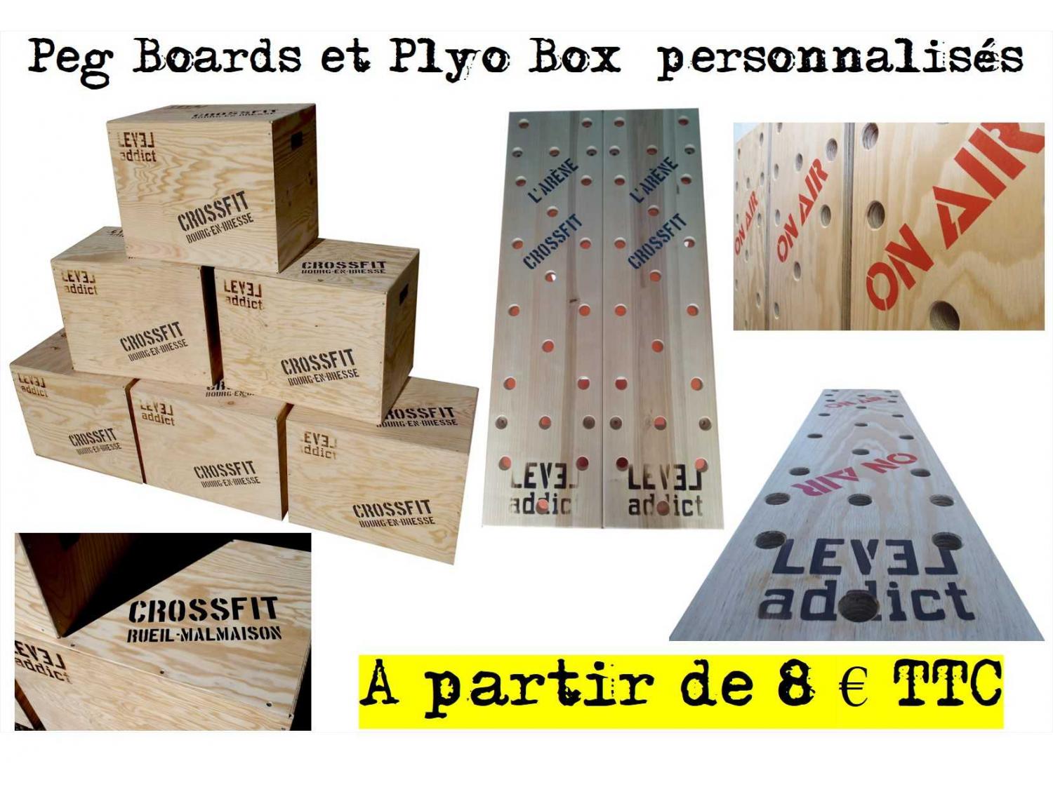 Personnalisation pour Peg Board et Plyo Box | LEVEL addict Personnalisation pour Peg Board et Plyo Box | LEVEL addict