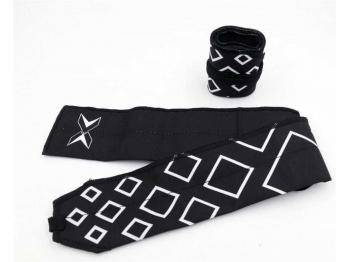Bandes de poignets WRIST WRAPS PICSIL noire et motifs carrés