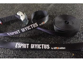 Sangles personnalisées pour anneaux de gymnastique - Esprit Invictus - LEVEL addict