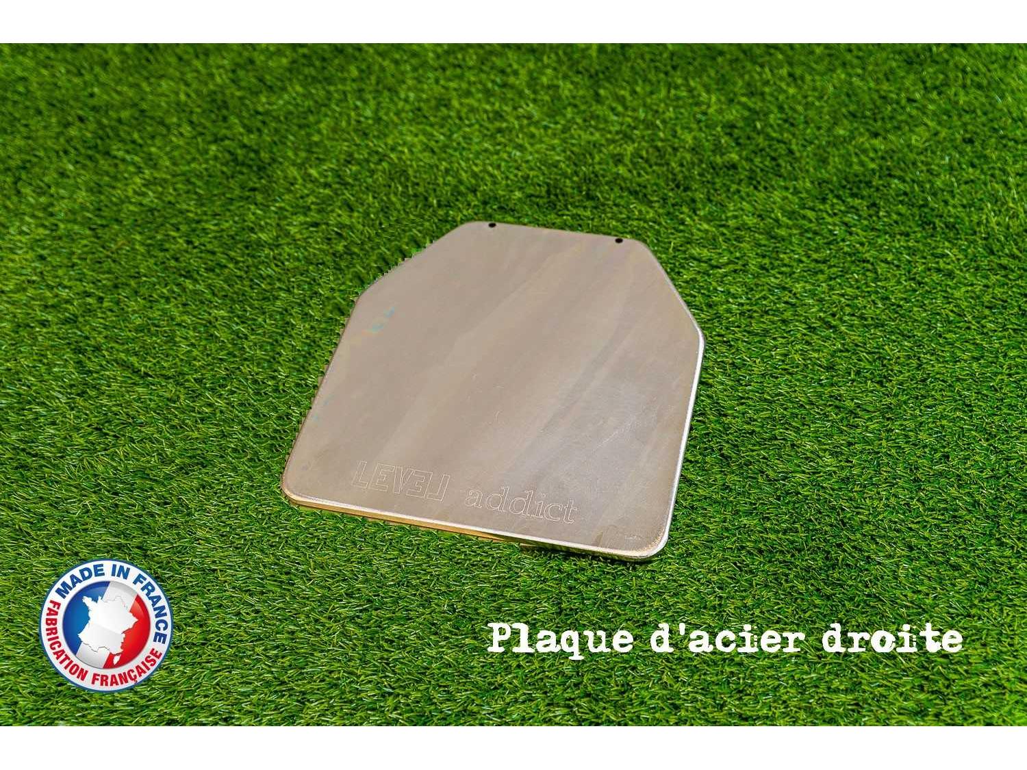 Plaque d'acier droite seule - 3 ou 4,5 kg - LEVEL addict Plaque d'acier droite seule - 3 ou 4,5 kg - LEVEL addict