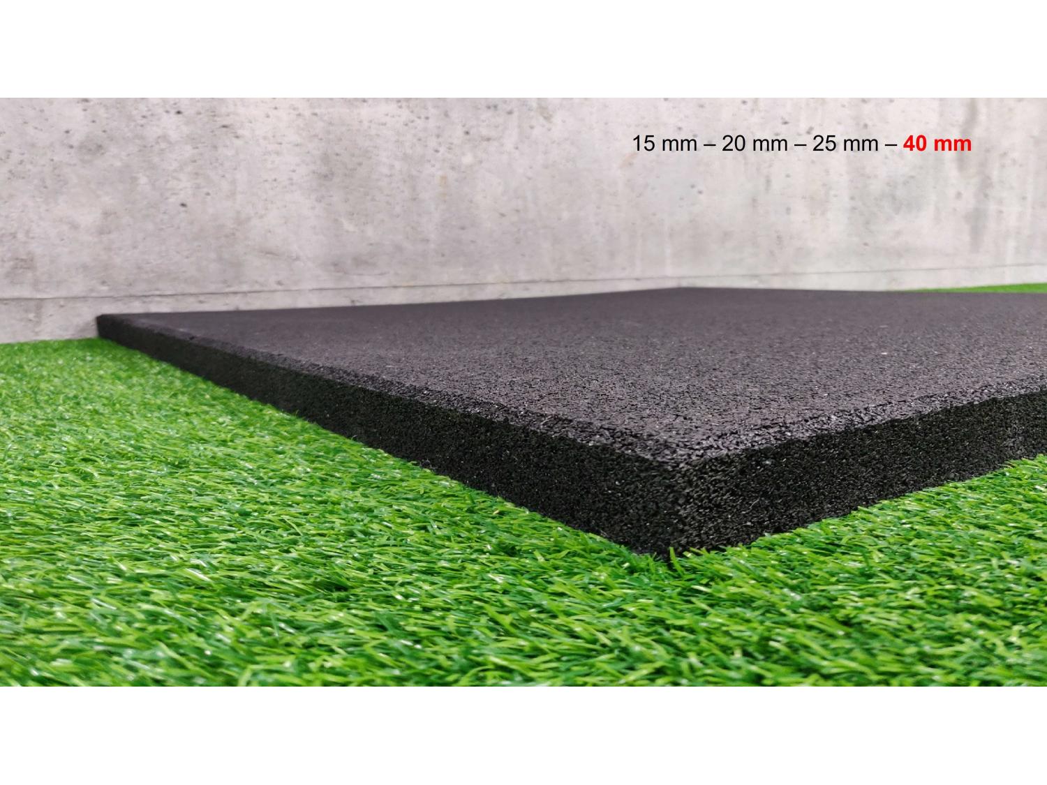 Dalles en caoutchouc de 40 mm et en 1 m x 1 m - LEVEL addict Dalles en caoutchouc de 40 mm et en 1 m x 1 m - LEVEL addict