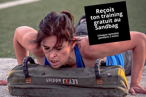 Formulaire pour recevoir des trainings au Sandbag gratuitement par mail